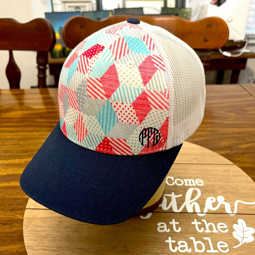 Ladies Columbia PFG Monogram Hat Cap Ballcap mesh adjustable